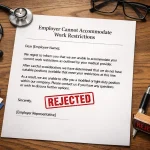 Employer Cannot Accommodate Work Restrictions Letter